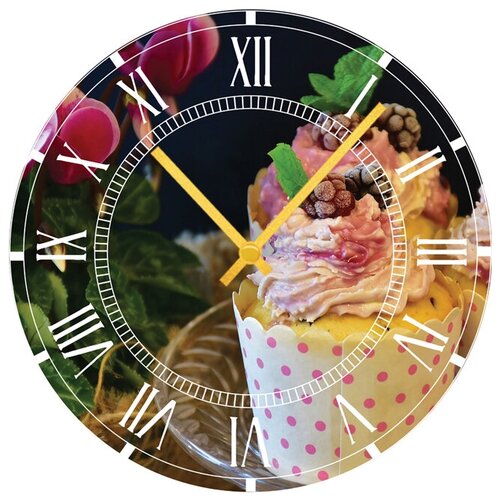 фото Svs настенные часы svs 3001298 kitchen сладкий десерт