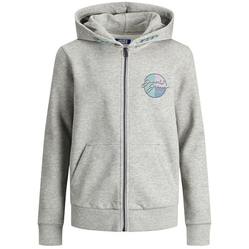 фото Jack & jones, джемпер-толстовка для мальчика, цвет: светло-серый, размер: 164