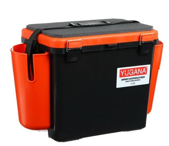 Ящик зимний YUGANA 19л, односекционный, цвет оранжевый 9104449
