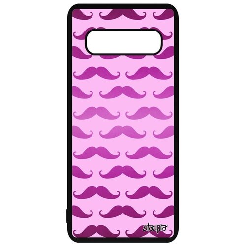 фото Простой чехол для смартфона // galaxy s10 // "усы" стиль дизайн, utaupia, розовый