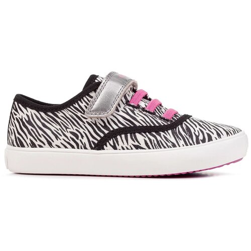 фото Полуботинки geox для девочек j gisli girl цвет телесный/черный, размер 27