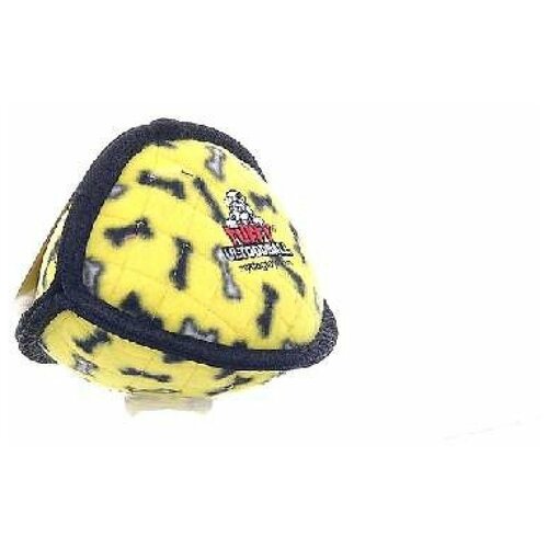 Tuffy Супер прочная игрушка для собак Торпеда, желтый, прочность 810 (Ultimate Odd Ball Yellow Bone) T-U-OB-YB | Ultimate Odd Ball Yellow Bone, 0,2495 кг
