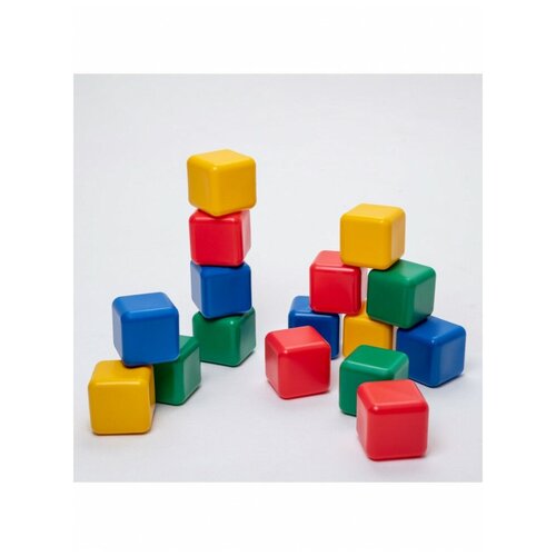фото Соломон набор цветных кубиков, 16 штук, 12 х 12 см