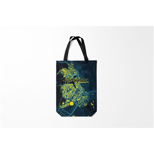 фото Сумка-шоппер / 31х42 см / геймерам / cyberpunk 2077 burnettie