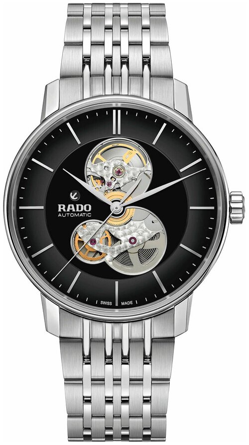 Наручные часы RADO Coupole Classic R22894153, черный, золотой