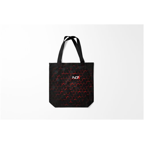 фото Сумка-шоппер / 40х40 см / геймерам / mass effect n7 burnettie