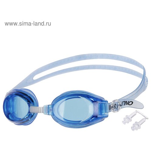 onlitop очки для плавания беруши взрослые цвета микс ONLITOP Очки для плавания + беруши, взрослые, цвета микс