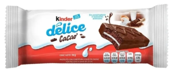 Батончик шоколадный Киндер Делис Kinder Delice 20 шт по 39 г