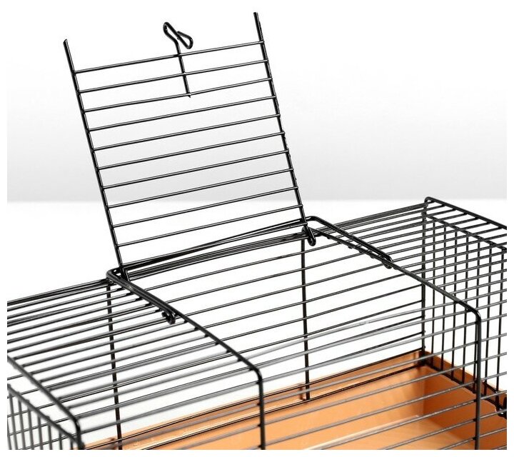 Клетка-мини для грызунов Пижон 1-1, без наполнения, 27 х 15 х 13 см, бежевая - фотография № 4
