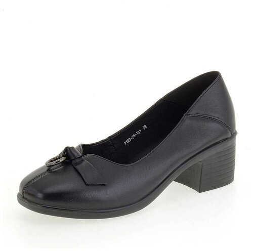 Туфли Bonavi женские демисезонные, размер 38, цвет черный, артикул 21R3-20-101-1