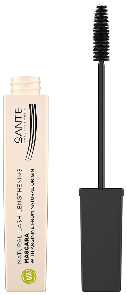 Sante Naturkosmetik Тушь для ресниц Natural Lash Lengthening Mascara, черный