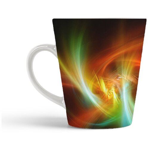 фото Кружка-латте coolpodarok абстракция цветные волокна