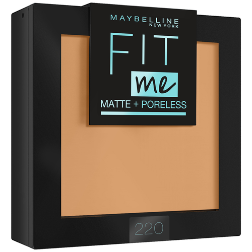 Maybelline New York Fit Me пудра компактная матирующая скрывающая поры 1 шт. 220 золотисто-бежевый 9 г