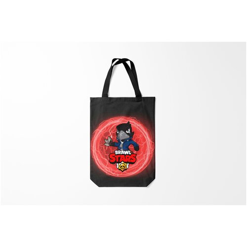 фото Сумка-шоппер / 31х42 см / геймерам / brawl stars crow burnettie