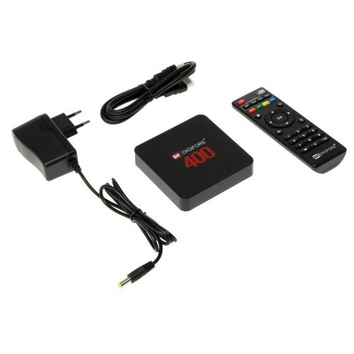 Приставка Смарт ТВ Digifors Smart 400 2Гб 16Гб Android 4K Wi-Fi HDMI черная 4870453 217200₽