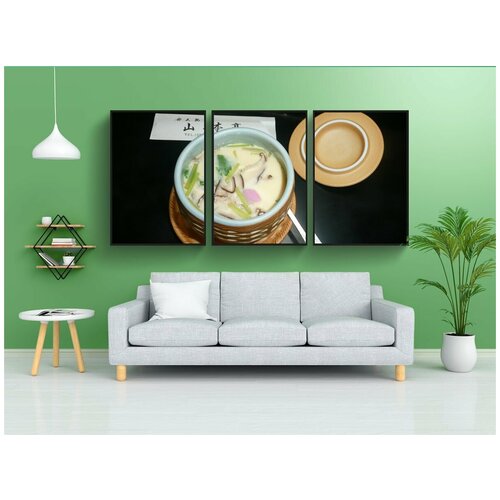 фото Набор модулных постеров для интерьера "япония, тяван муси, еда" 60x90 см. в тубусе, без рамки lotsprints