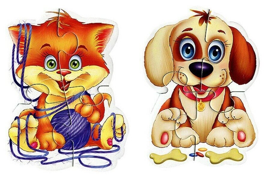Пазлы мягкие магнитные Vladi Toys Домашние любимцы - фото №8