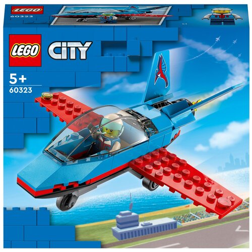 Конструктор Lego «Трюковый самолёт», 60323, 59 деталей конструктор lego city great vehicles 60323 трюковый самолёт