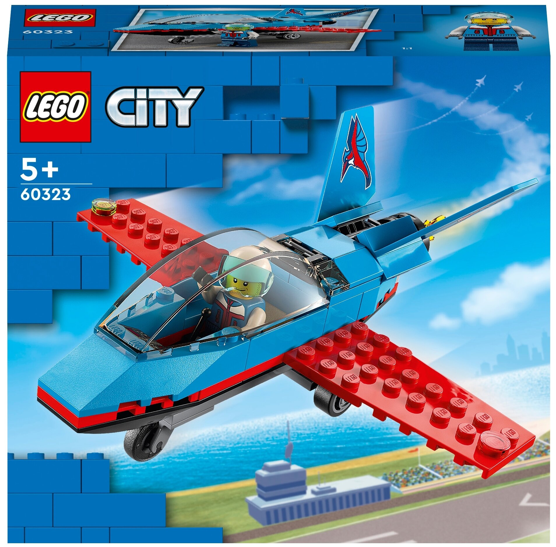 Конструктор LEGO City Great Vehicles 60323 Трюковый самолёт