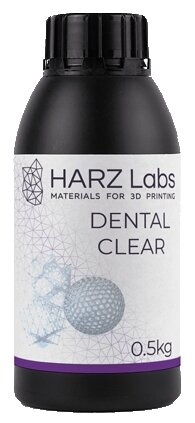 Фотополимер HARZ Labs Dental Clear, прозрачный (500 гр)