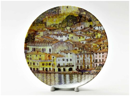 Декоративная тарелка Климт Густав Замок Мальчезине на озере Гарда