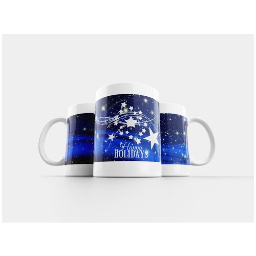 фото Кружка "рождество, звезды, снежинка" 320 мл lotsprints