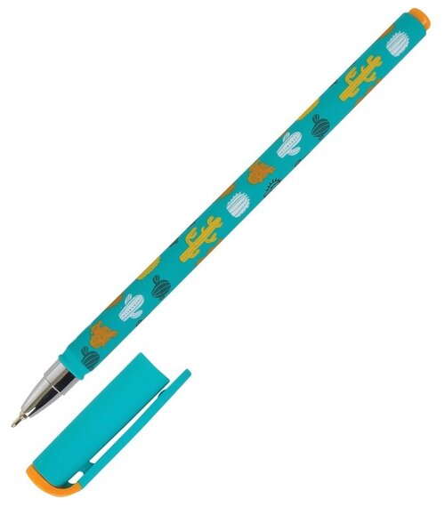 LOREX Ручка масляная Slim Soft Color Explosion Cactus 0.5 мм, 1 шт.