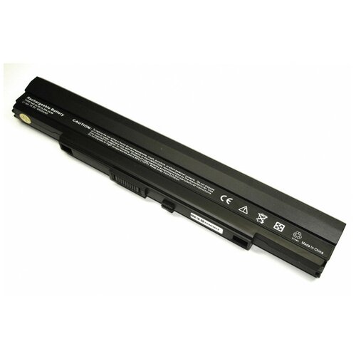 Аккумулятор (Батарея) для ноутбука Asus A1, PL30, PL80, U30 14.4V 5200mAh A42-UL50 REPLACEMENT черная аккумуляторная батарея для ноутбука asus k53u 5200mah