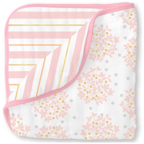 SwaddleDesigns (США) Одеяло муслиновое Luxe Muslin Heavenly Floral Pink