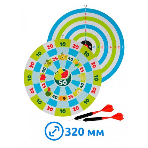 Игра Дартс круглый, диаметр 32 см мишень подъемная z4 металл 3 мм