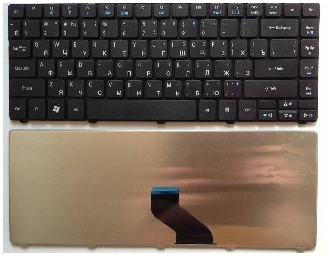 Клавиатура для ноутбука NSK-AM10S черная матовая