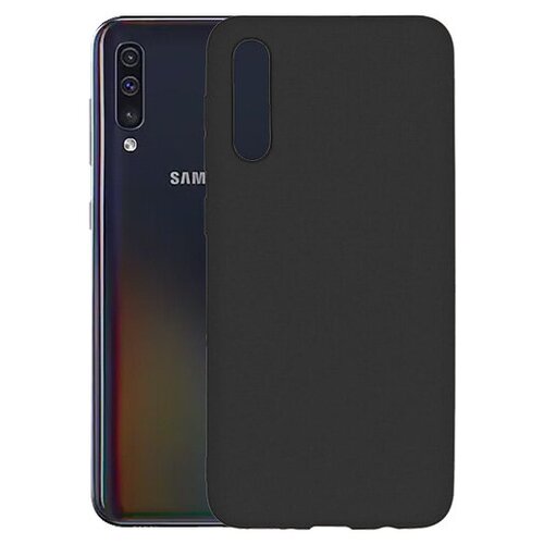 Матовый чехол MatteCover для Samsung Galaxy A50 A505 силиконовый черный