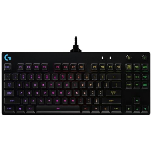 Клавиатура Logitech PRO Logitech GX Blue, черный, русская, 1 шт. клавиатура logitech g413 se механическая черный usb led