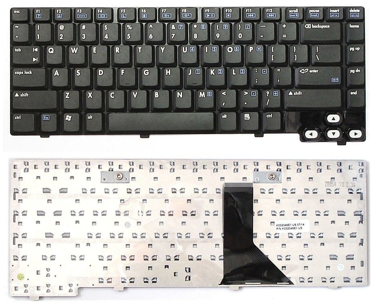 Клавиатура для ноутбука HP Pavilion DV1680us черная 1820₽