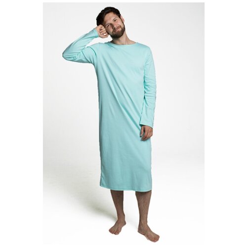 Мужская ночная сорочка SLEEP &HOME (цвет-Мята размер-L)