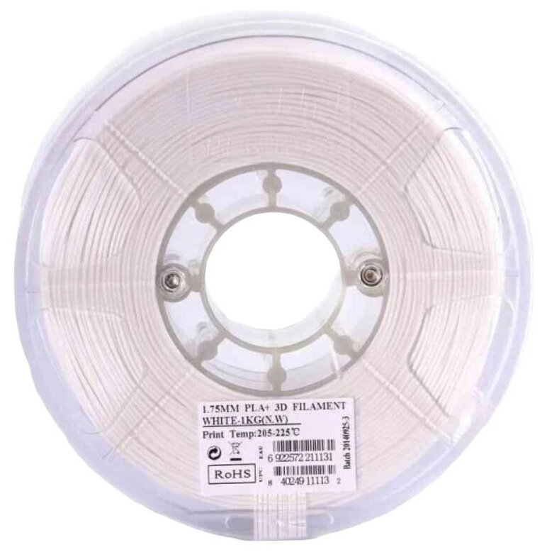 Катушка пластика ESUN eSilk-PLA filament, 1.75 mm, white, 1 kg/roll