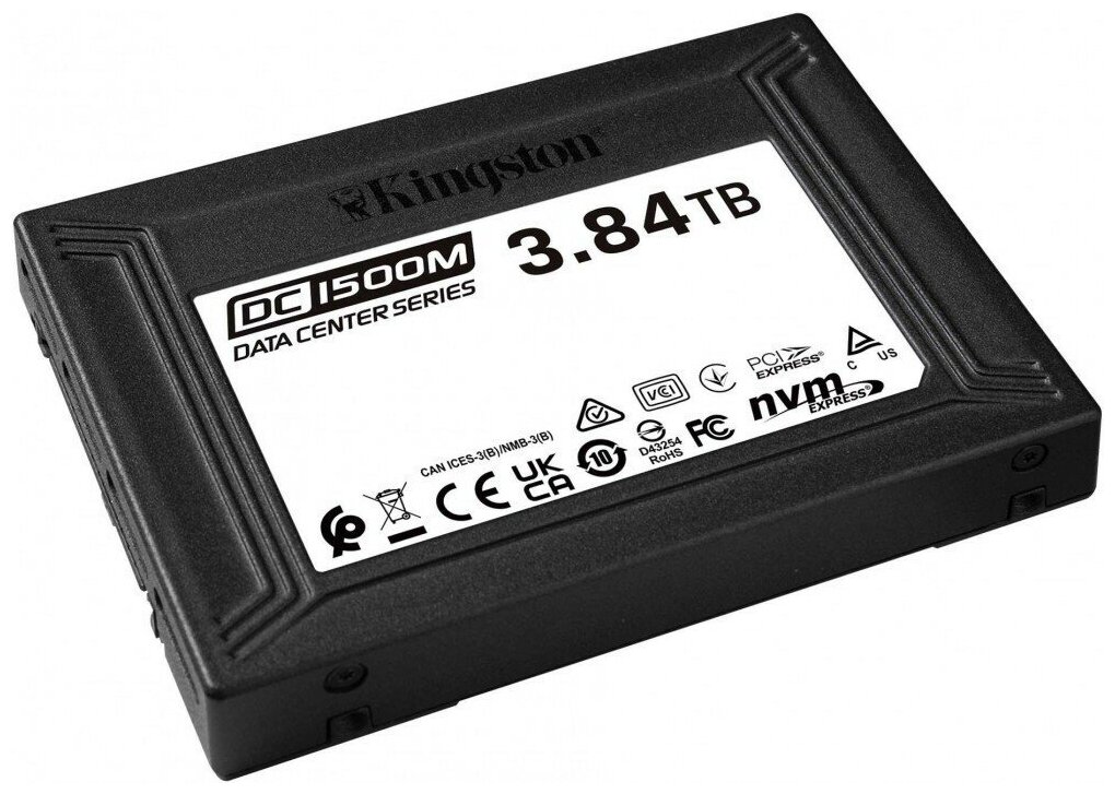 Твердотельный накопитель SSD 2.5" 3.84 Tb Kingston DC1500M Read 3100Mb/s Write 2700Mb/s 3D NAND TLC (SEDC1500M/3840G)