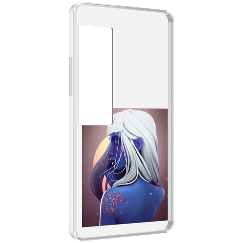 Чехол MyPads аватар-с-цветком для Meizu Pro 7 Plus задняя-панель-накладка-бампер