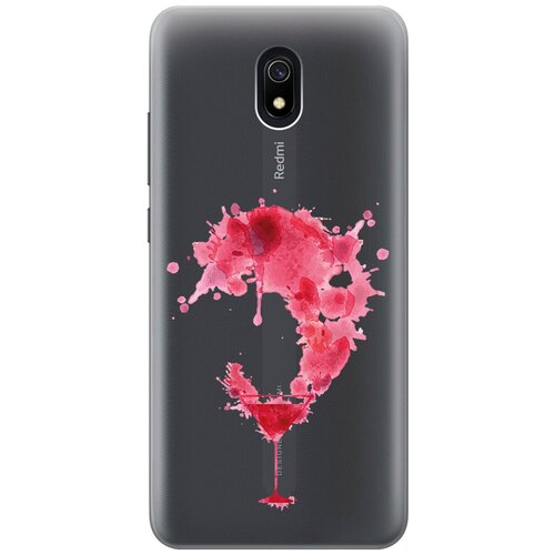 Силиконовый чехол с принтом Cocktail Splash для Xiaomi Redmi 8A / Сяоми Редми 8А силиконовый чехол tag stickers на xiaomi redmi 8a сяоми редми 8а