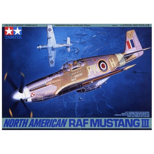 61035 tamiya английский истребитель spitfire mk vb trop 1 48 61047 Tamiya Английский истребитель N.A.RAF Mustang III (1:48)