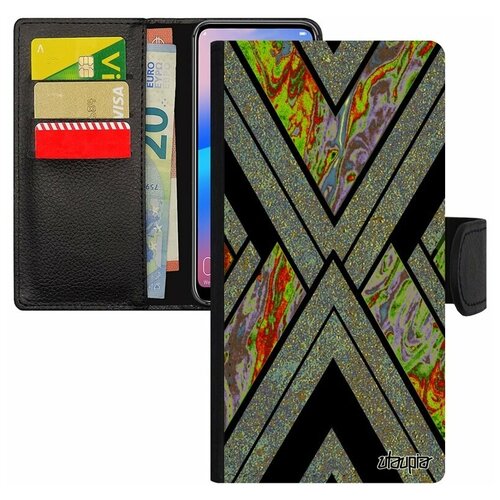 фото Чехол-книжка для телефона galaxy s8, "х-орнамент" символ рельеф utaupia