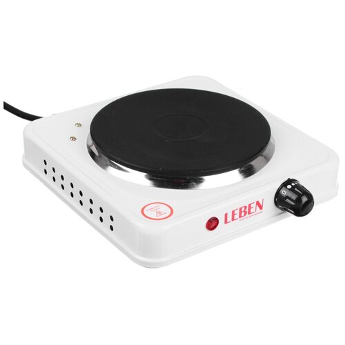 Плитка электрическая настольная одноконфорочная 1000 Вт диск d155смLEBEN 105000₽