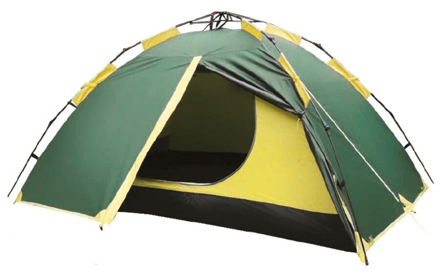 Палатка кемпинговая двухместная Tramp Quick 2 V2, зеленый