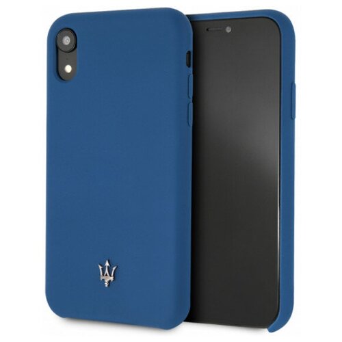 фото Чехол cg mobile maserati silicone case hard для iphone xr, цвет синий (magsihci61na)