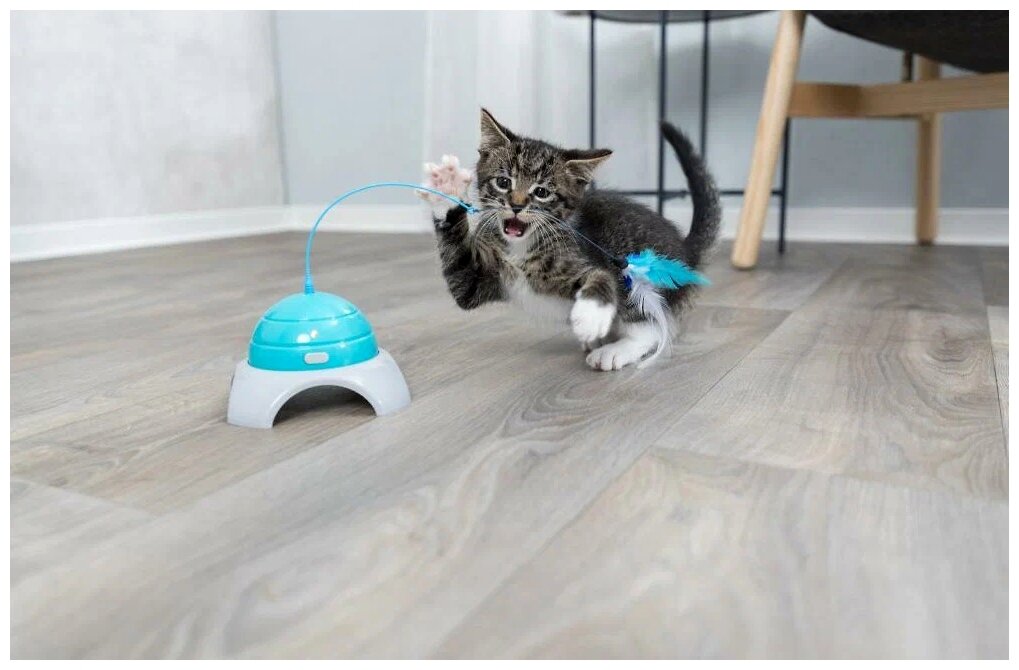 Trixie Игрушка для кошек интерактивная с удочкой 15х21 см - фото №3