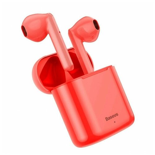 фото Наушники bluetooth baseus encok true wireless w09 - красные (ngw09)