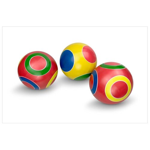 Мяч детский 125 мм серия Кружочки, в ассортименте, P3-125 мяч детский 200 мм кружочки p3 200 kр цвета в ассортименте