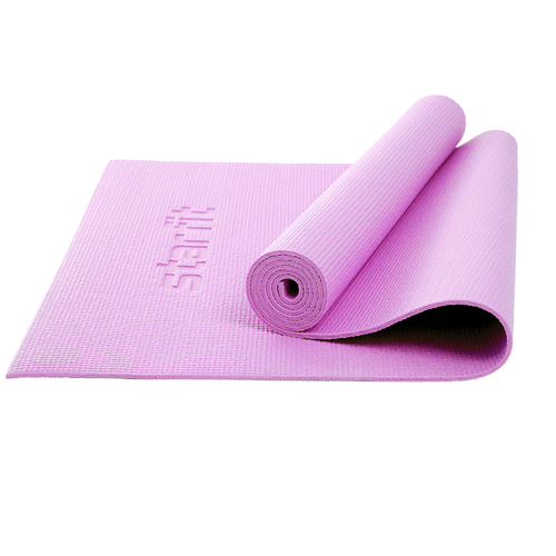 фото Коврик для йоги и фитнеса core fm-101 173x61, pvc, розовый пастель, 0,8 см starfit