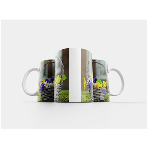 фото Кружка "луговые цветы, полевые цветы, маргаритка" 320 мл lotsprints