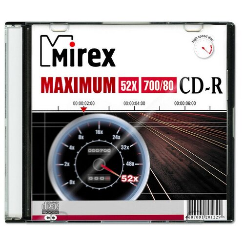 Носители информации CD-R, 52x, Mirex Maximum, Slim/1, UL120052A8S носители информации cd r 52x mirex maximum slim 1 ul120052a8s